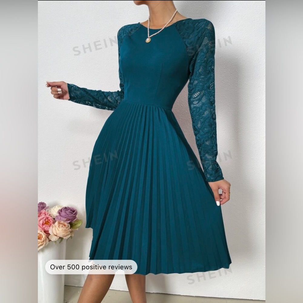 SHEIN Pleated Dress